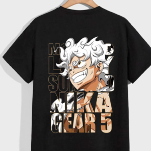 Monkey D Luffy Unisex Oversized T-Shirt (Backside)