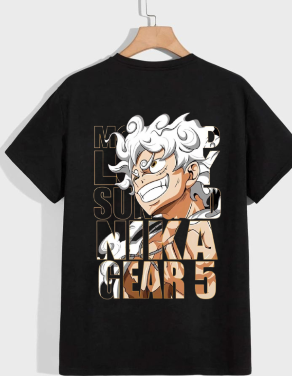 Monkey D Luffy Unisex Oversized T-Shirt (Backside)